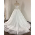 Trendy Elegant See Through Sparkling Pearls/Rhinestone Wedding Dress